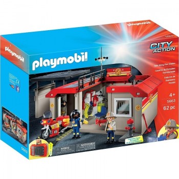 Playmobil 5663 Estación de Bomberos Portátil