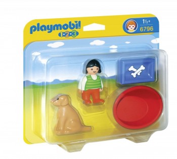 Playmobil 6796 1.2.3 Niña con Perro