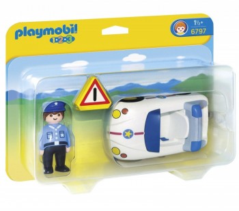 Playmobil 6797 1.2.3 Coche de Policía