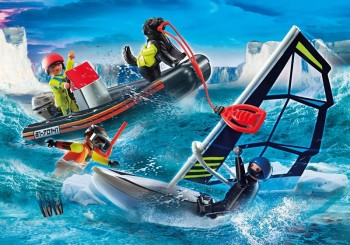 playmobil 70141 - Rescate Marítimo: Rescate Polar con Bote