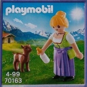 Playmobil 70163 Milka Mujer con cabrito