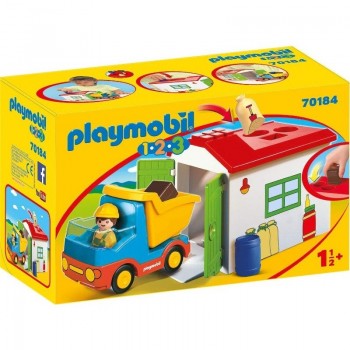 Playmobil 70184 1.2.3 Camión con Garaje