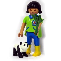 Playmobil 70566 5 Sobre Sorpresa Serie 19 Cuidadora con panda