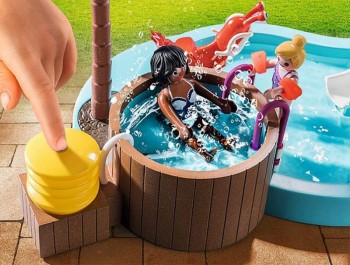 playmobil 70611 - Piscina de Niños con bañera hidromasaje