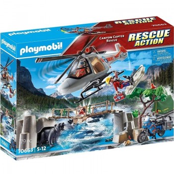 Playmobil 70663 Operación de Rescate con Helicóptero