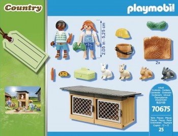 playmobil 70675 - Set de Regalo Alimentar a los conejos