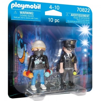 Playmobil 70822 Duo Pack Policía y Vándalo