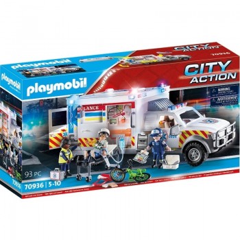 Playmobil 70936 US Ambulancia de Rescate