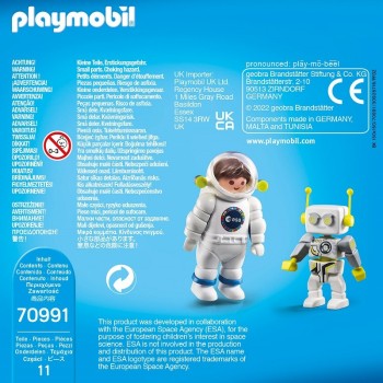 playmobil 70991 - Duo Pack ESA Astronauta y ROBert