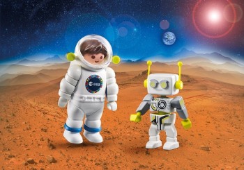 playmobil 70991 - Duo Pack ESA Astronauta y ROBert