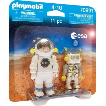 Playmobil 70991 Duo Pack ESA Astronauta y ROBert