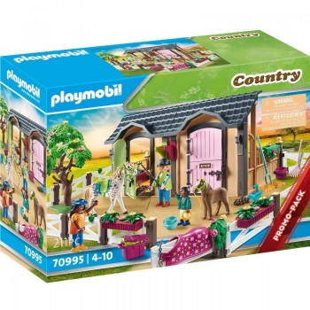 Playmobil 70995 Clases de Equitación con Boxes