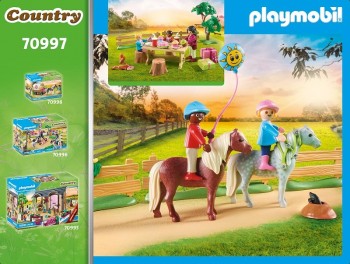 playmobil 70997 - Fiesta de Cumpleaños en la Granja de Ponis