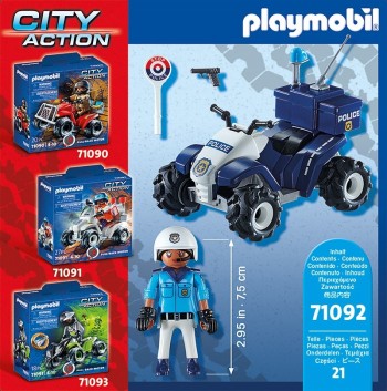playmobil 71092 - Policía Speed Quad