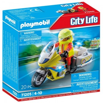 Playmobil 71205 Moto de Emergencias con luz intermitente
