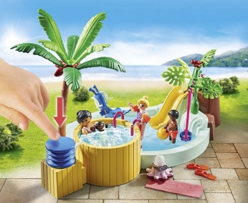 playmobil 71529 - Piscina infantil con jacuzzi