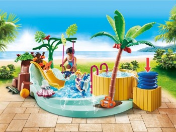playmobil 71529 - Piscina infantil con jacuzzi