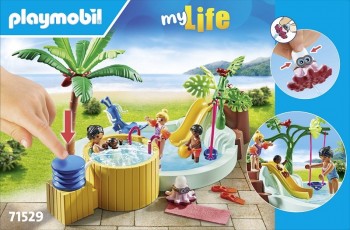 playmobil 71529 - Piscina infantil con jacuzzi