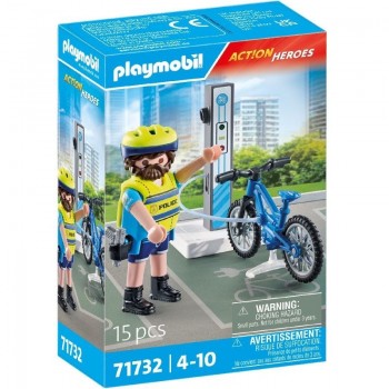 Playmobil 71732 Patrulla en bicicleta