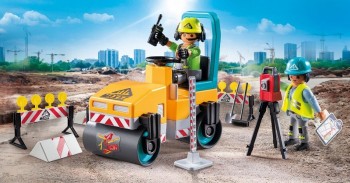 playmobil 71751 - Construcción de carreteras (Rodillo compactador)