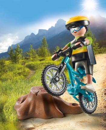playmobil 71756 - Ciclista de montaña