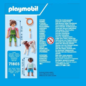 playmobil 71803 - Duo Pack Granjera con ternero