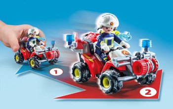 Ampliar imagen de 71825 - Quad de bomberos playmobil 71825 - Quad de bomberos