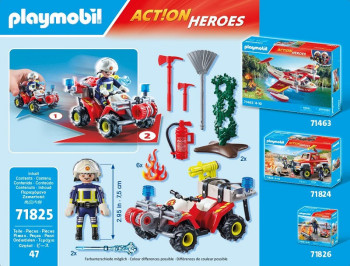 playmobil 71825 - Quad de bomberos