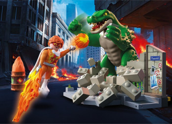 Ampliar imagen de 71831 - Héroe batalla contra el lagarto gigante Playmobil Heróes playmobil 71831 - Héroe batalla contra el lagarto gigante Playmobil Heróes