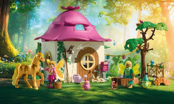 Ampliar imagen de 71838 - Casa de hadas con unicornio dorado playmobil 71838 - Casa de hadas con unicornio dorado