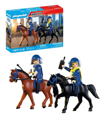 Ampliar imagen de 71877 - Escuadrón policial a caballo Playmobil City Action playmobil 71877 - Escuadrón policial a caballo Playmobil City Action