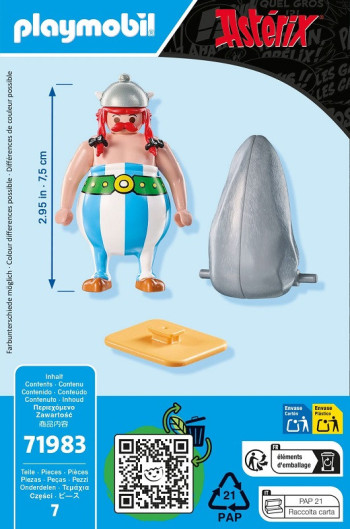 playmobil 71983 - Playmobil Astérix: Obélix con menhir