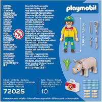 playmobil 72025 - Duo Pack Cuidador con rinoceronte