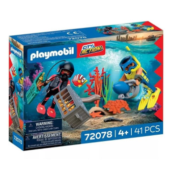 Playmobil 72078 Policía buzo con tesoro
