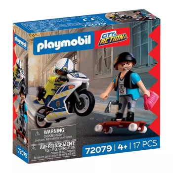 Playmobil 72079 Persecución en moto