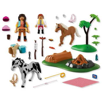 playmobil 72132 - Excursión a caballo con hoguera