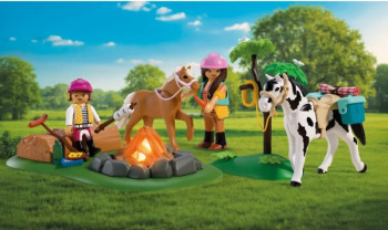 playmobil 72132 - Excursión a caballo con hoguera
