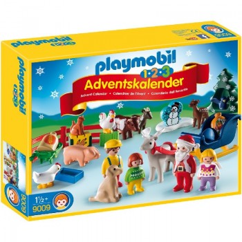 Playmobil 9009 1.2.3 Calendario de Navidad Granja de Animales