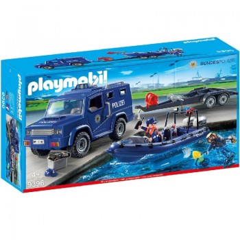 Playmobil 9396 Policia federal Camion con lancha rapida