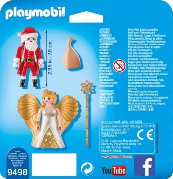 playmobil 9498 - Duo Pack Papá Noel con Ángel