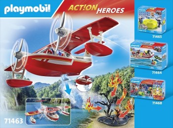 playmobil 71463 - Hidroavión de bomberos