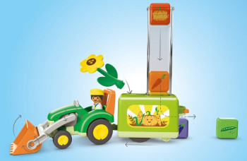 playmobil 71773 - JUNIOR Tractor con sembradora de carga Playmobil