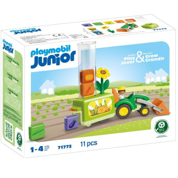 Playmobil 71773 JUNIOR Tractor con sembradora de carga Playmobil