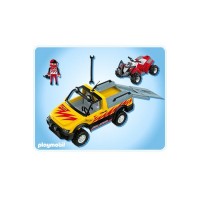 playmobil 4228 - Pick-up con Quad de Carreras