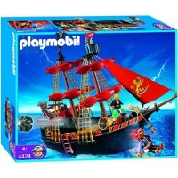 Playmobil 4424 Barco Pirata velas rojas