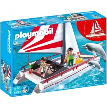 Playmobil 5130 Catamarán con Delfines