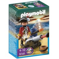 Playmobil 5141 Soldado Con Cañón