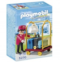 Playmobil 5270 Portero con Carro de Equipaje