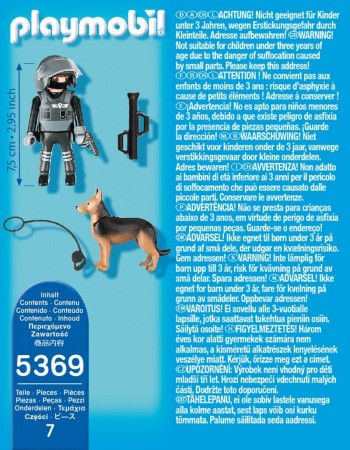 playmobil 5369 - Policía Especial con Perro