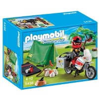 ver 632 - Motorista con Tienda de Campaña